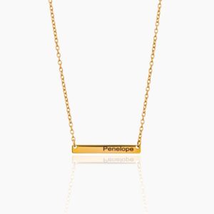 Engravable Bar Necklace