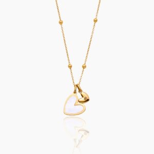 Initial Heart Duo Necklace
