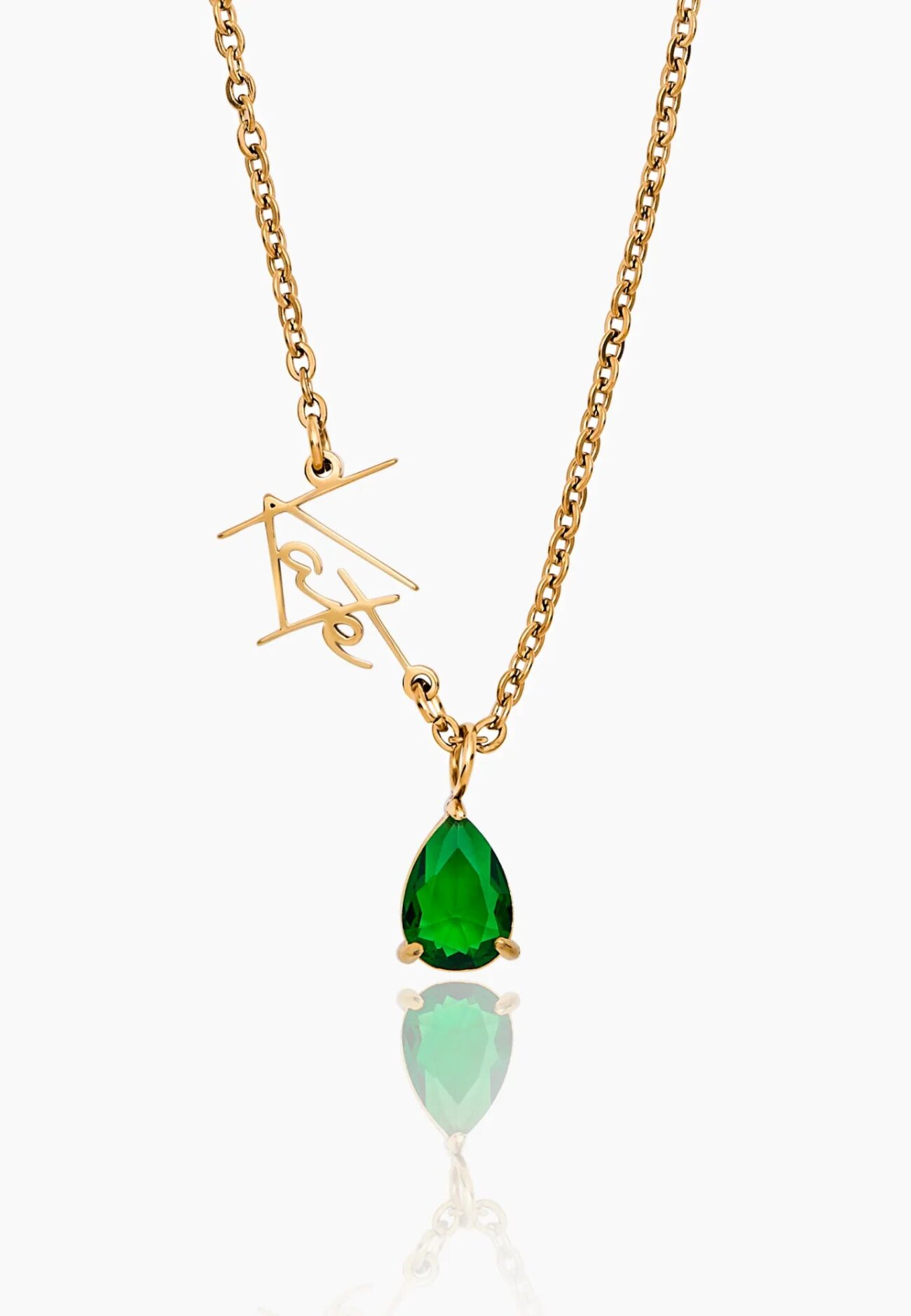 Signature Name and Birthstone Necklace
