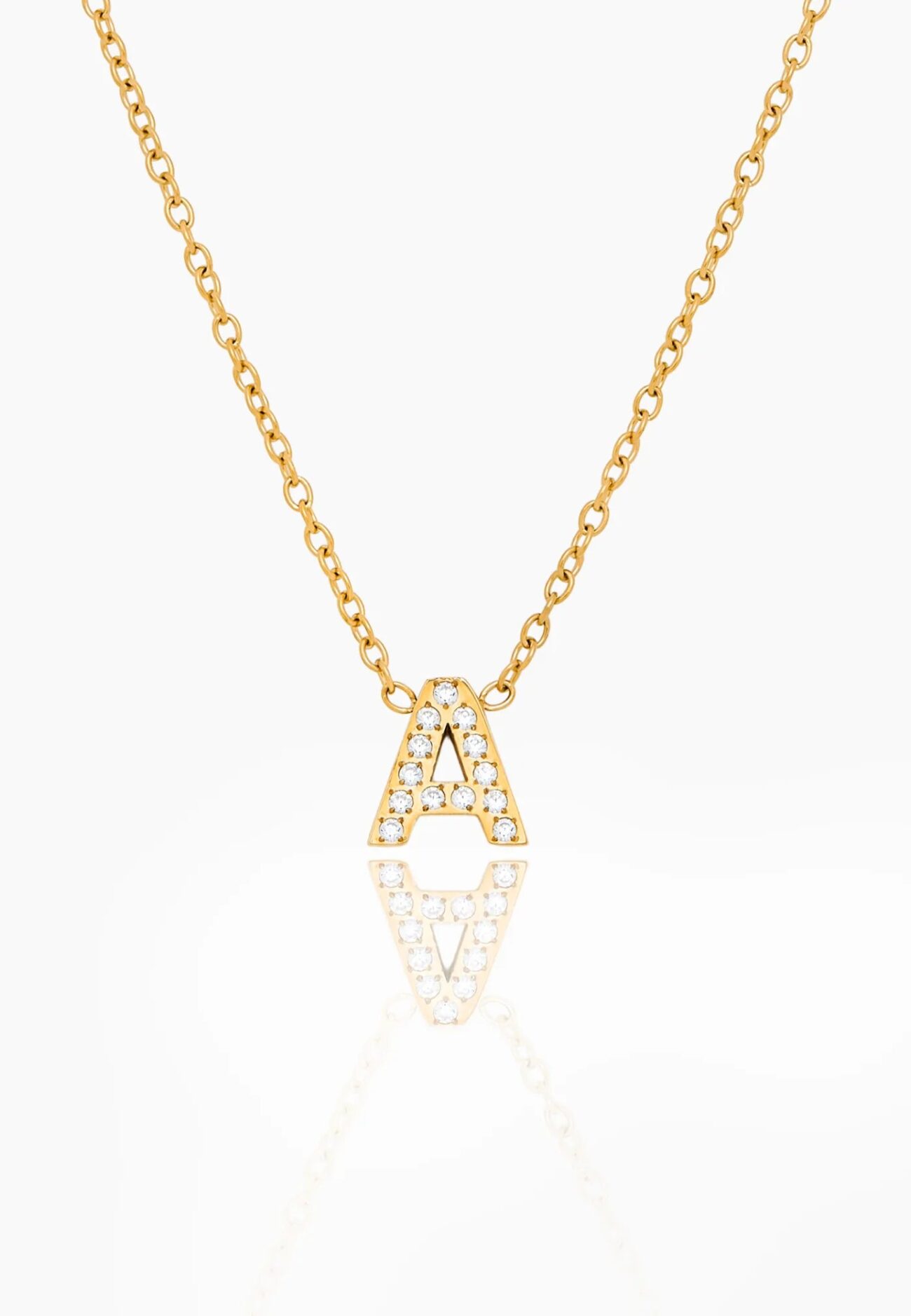 Pavé Initial Necklace