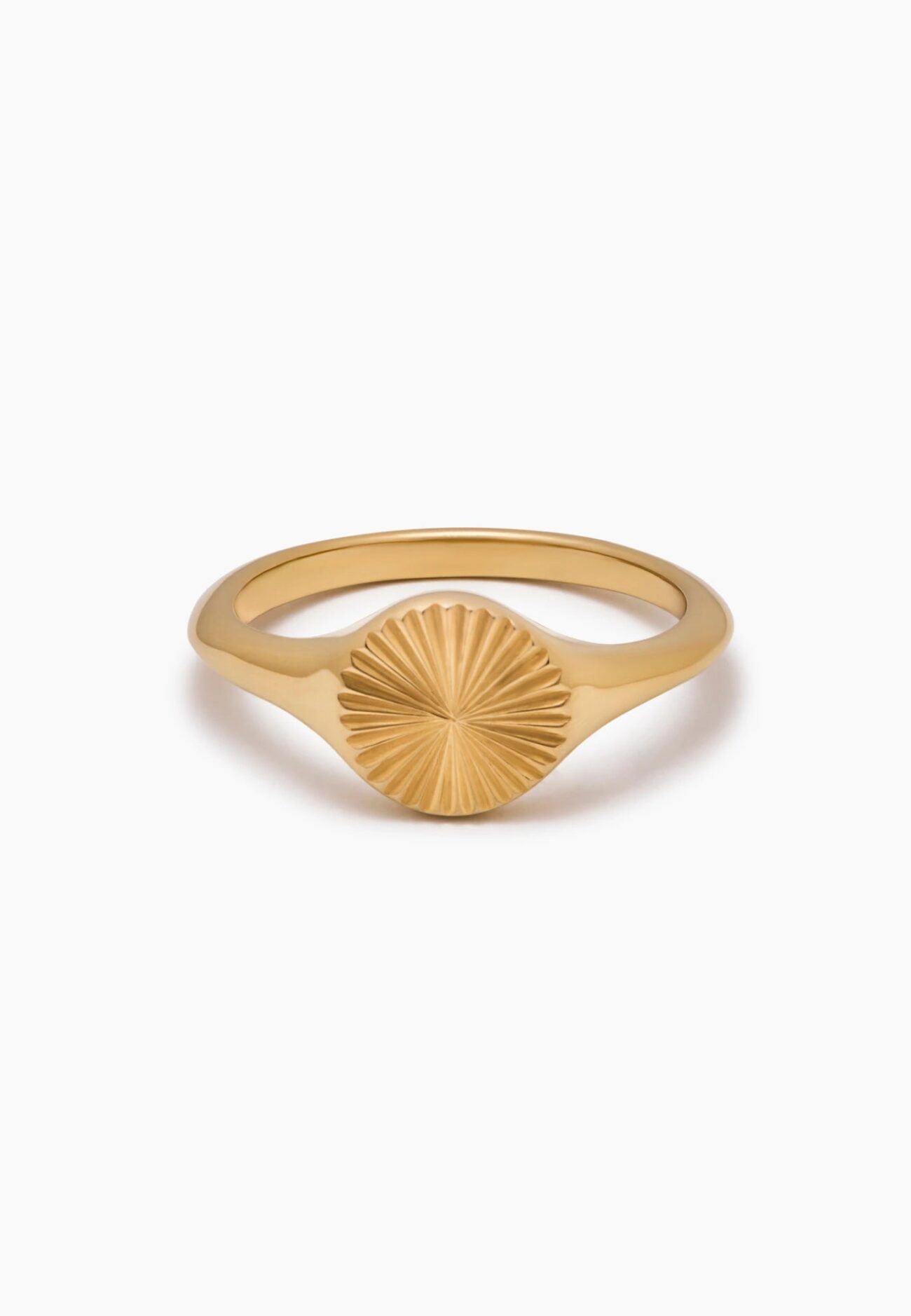 Sunburst Signet Ring