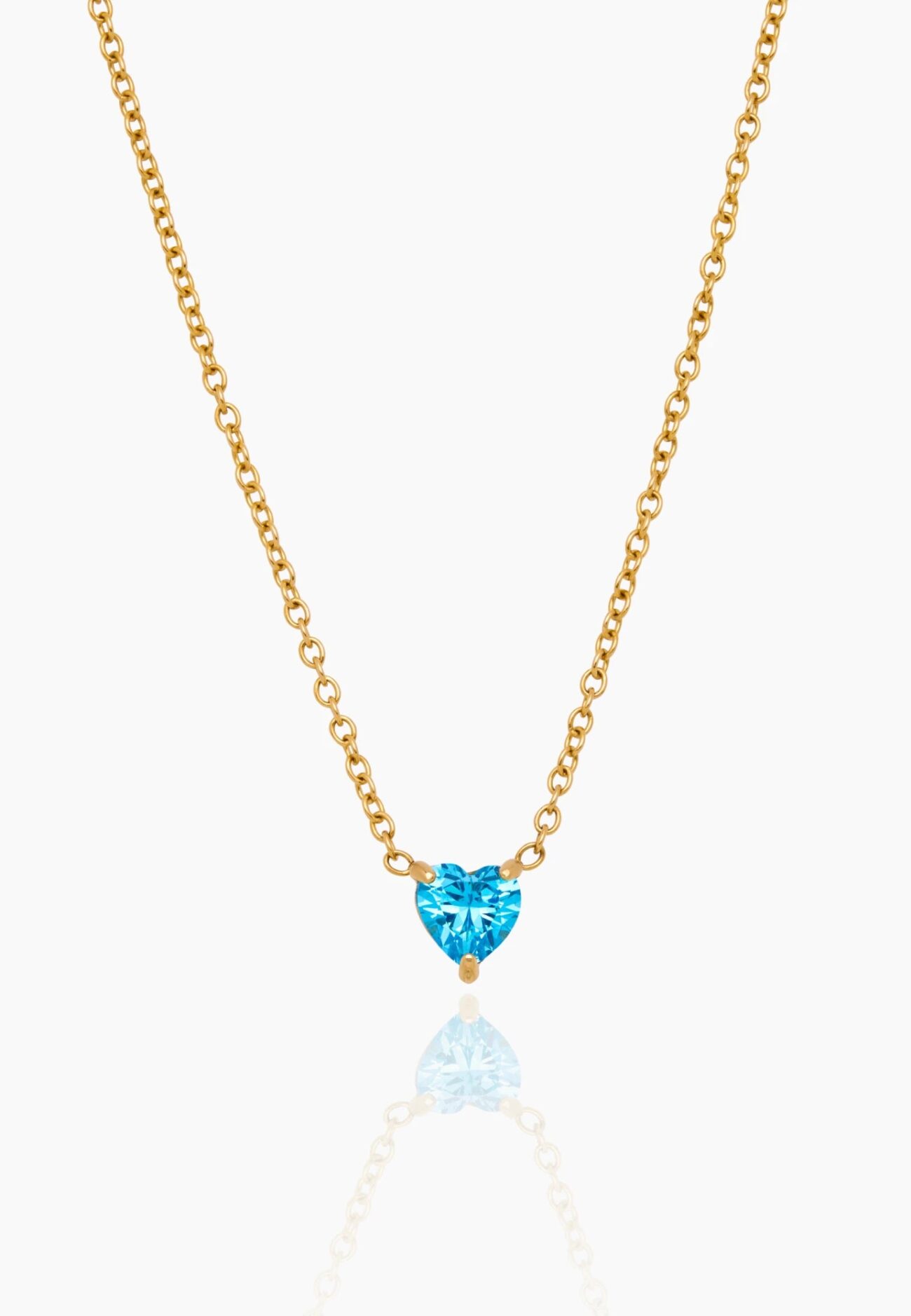 Heart Birthstone Necklace