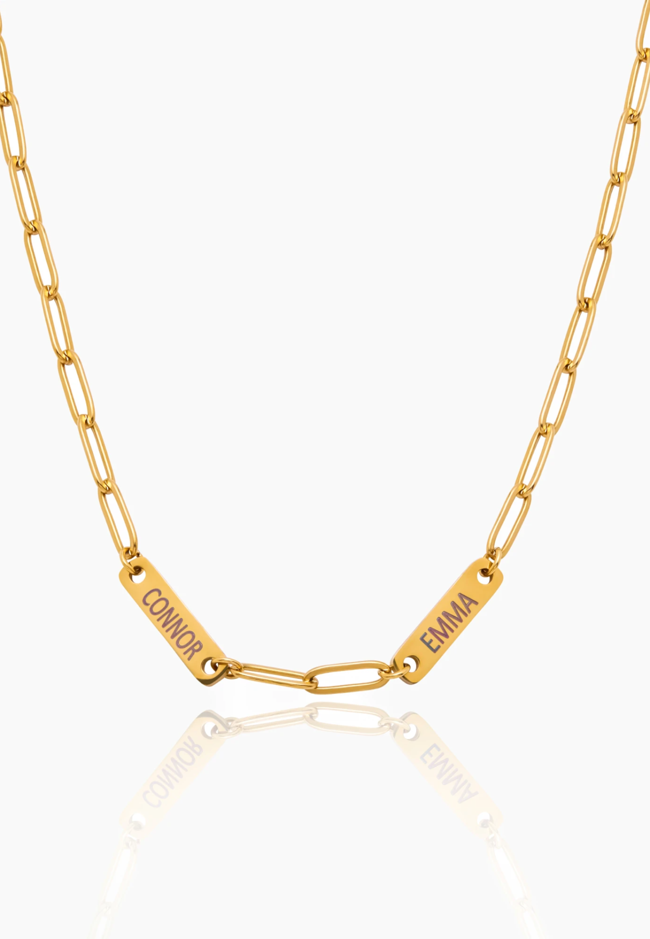 Paperclip Multi-Name Necklace