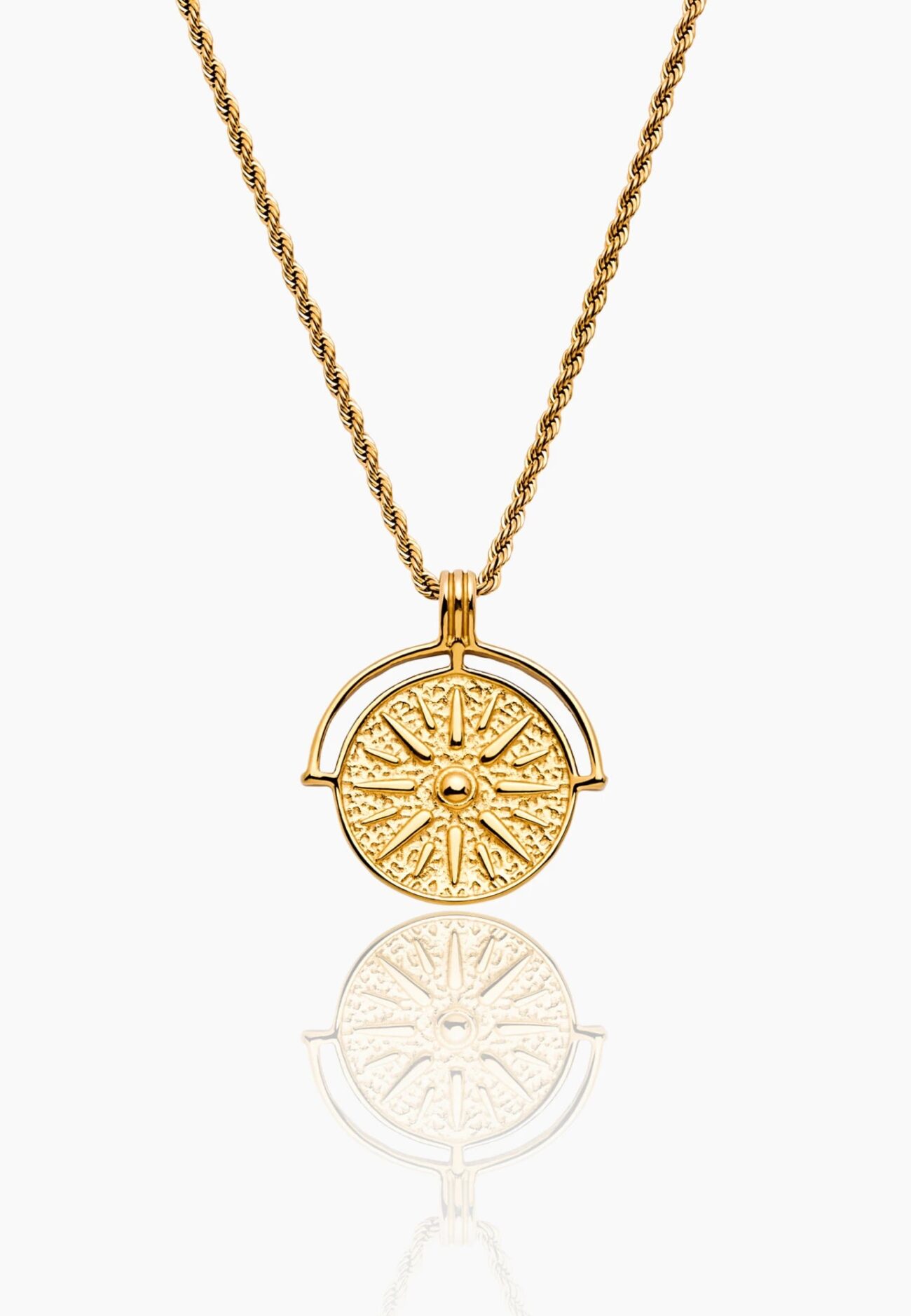 Compass Medallion Necklace