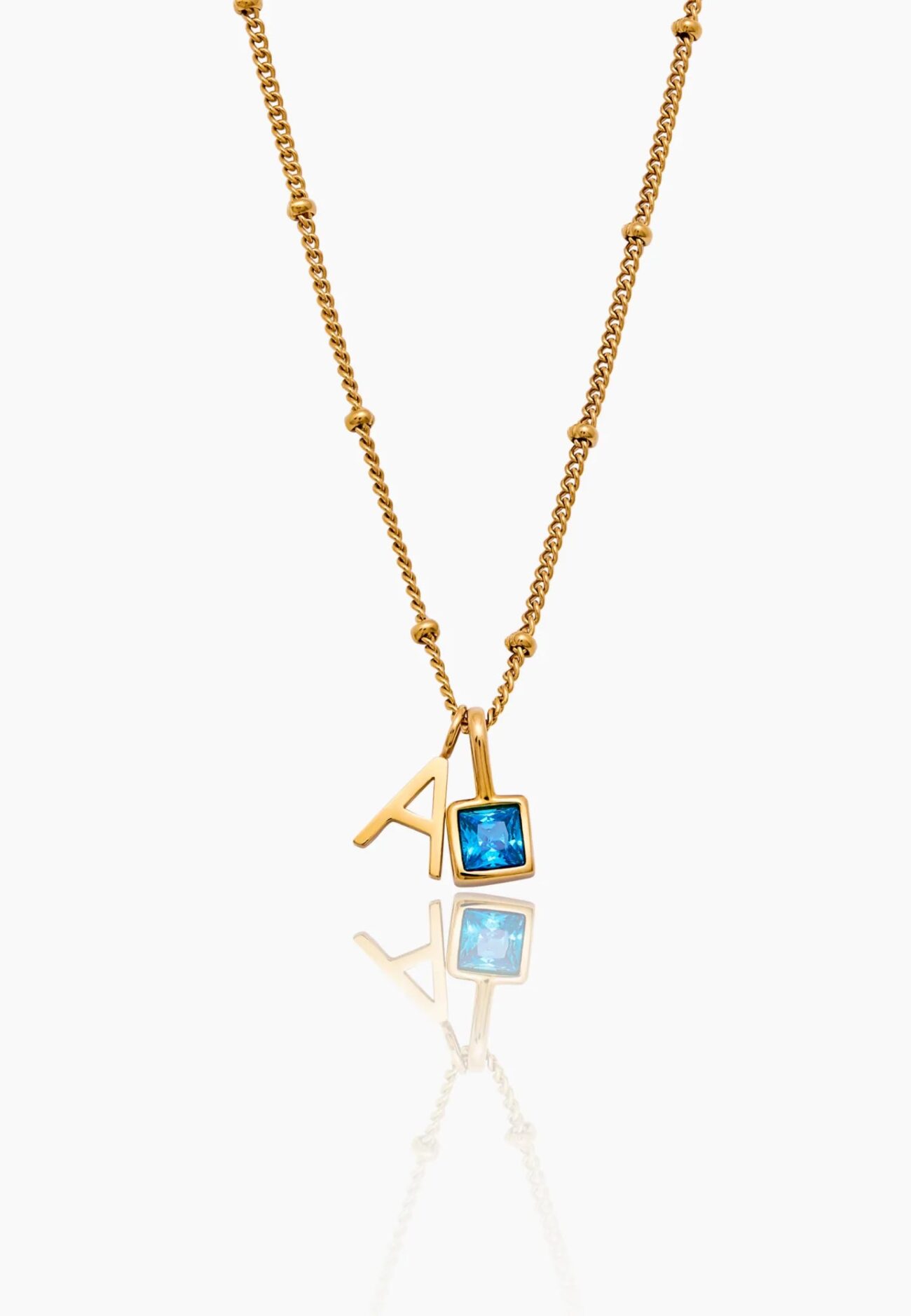 Gem Initial Necklace