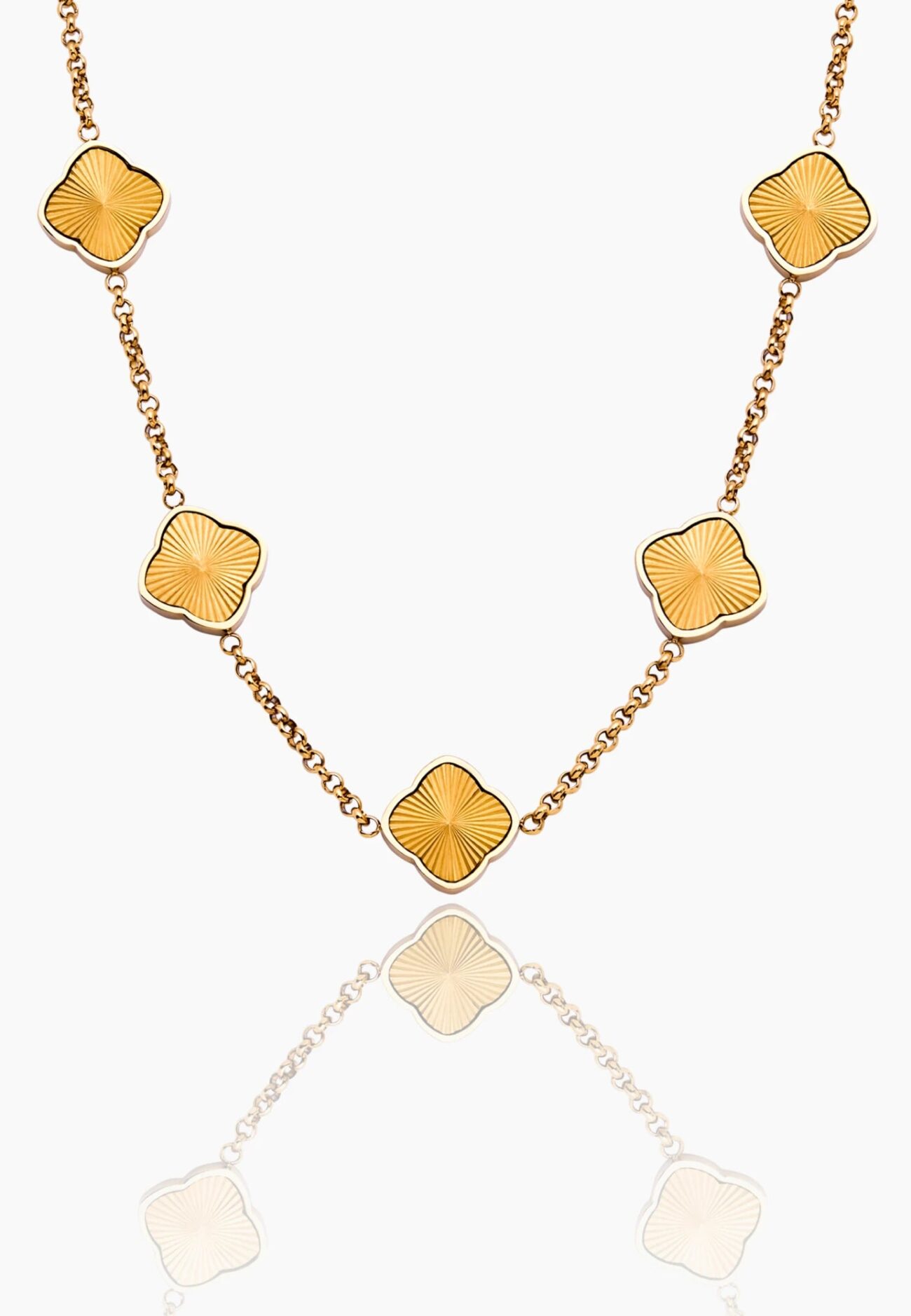 Sunburst Clover Necklace