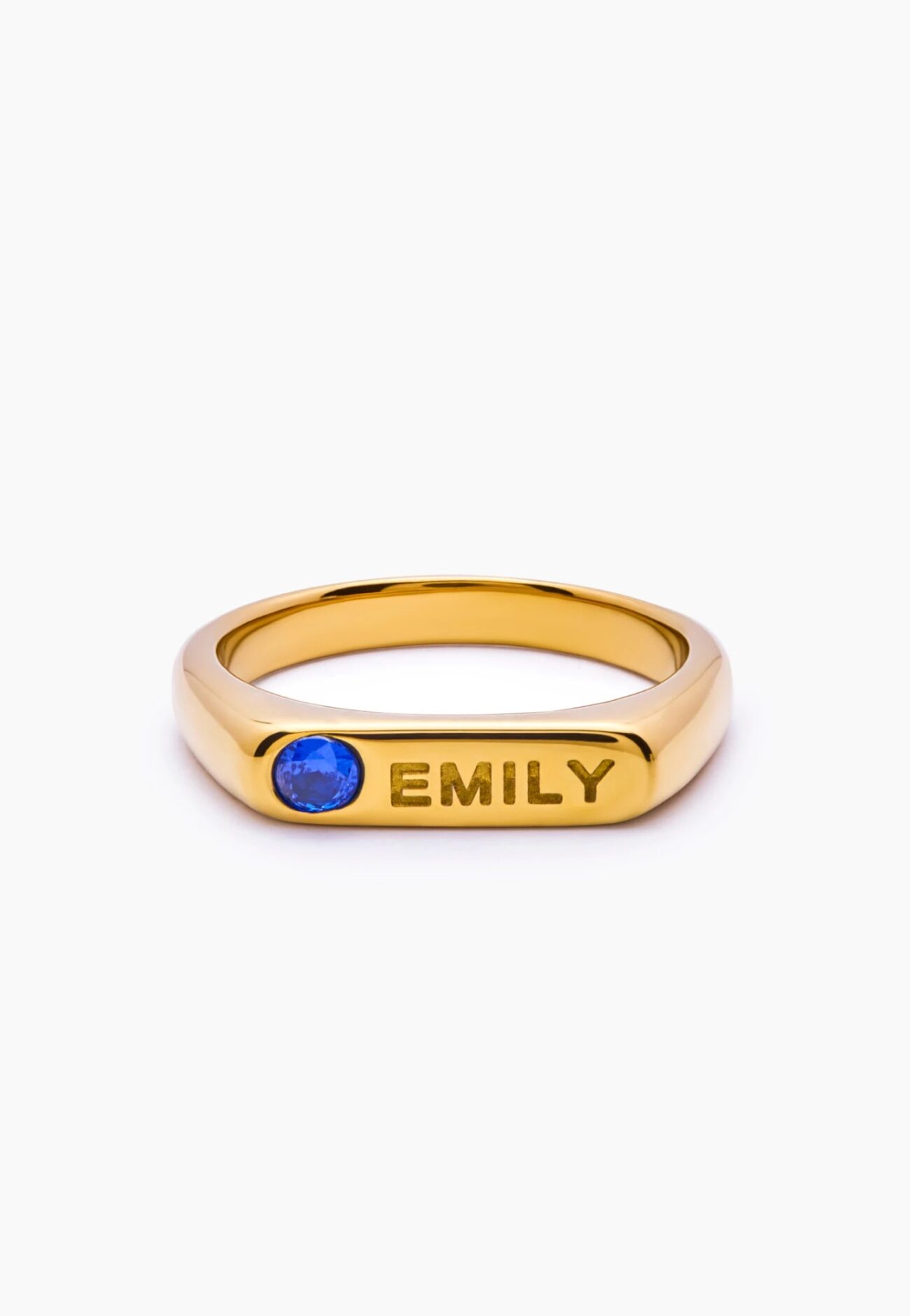 Birthstone Name Ring
