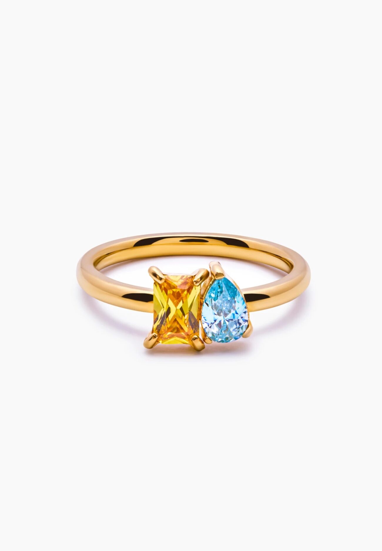 Duo Birthstone Ring