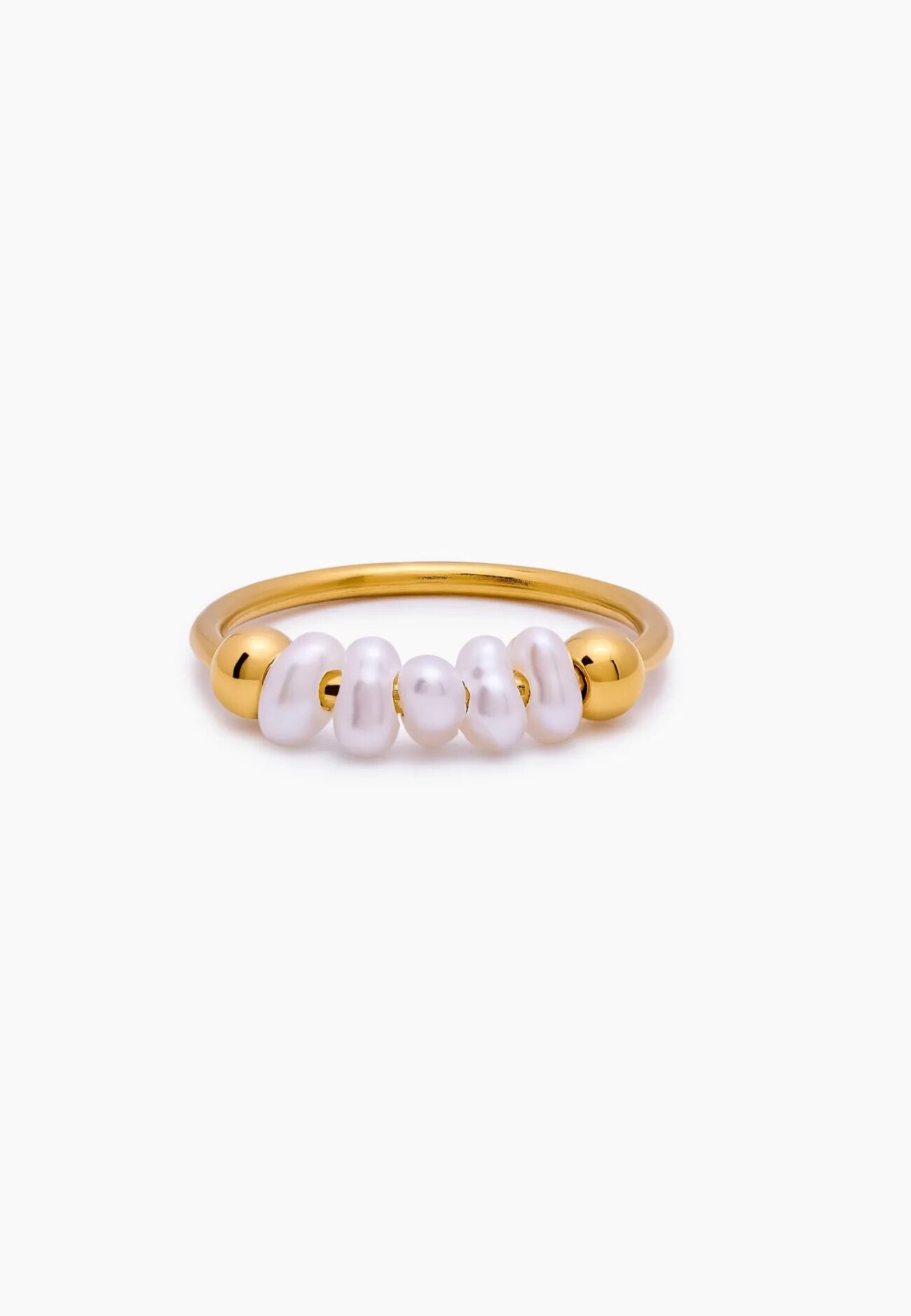 Mini Pearl Row Ring